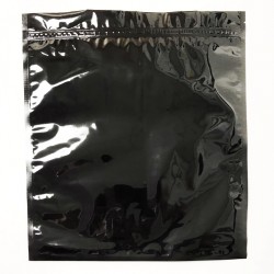 15"x17" Black/Black  Zipper Bags (100 per pack)