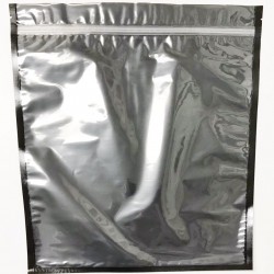 15"x17" Clear/Black Zipper Bags (100 per pack)