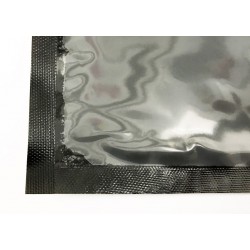 15"x17" Clear/Black Zipper Bags (100 per pack)
