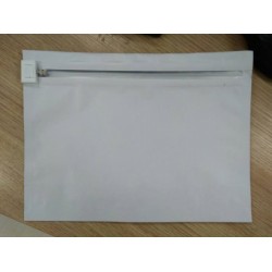 White Exit Bags with Child Resistant Zipper