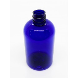 4 oz Cobalt Blue PET Boston Round 20-410 Bottle - 400 Count ($0.25 each, discounts for high volume orders)