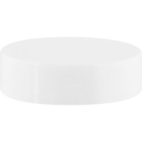 38mm Smooth White Screw Cap with Pressure Sensitive Liner - 12 caps/order (as low as $0.09 each)