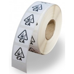 0.75"x0.75" CA Warning Labels (Roll of 1000 Labels)