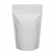 5"x8.5"x3" White Stand Up Pouches - 25/pack ($0.48 each, discounts for high volume orders)